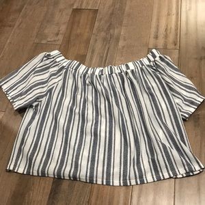 Off the shoulder topshop shirt